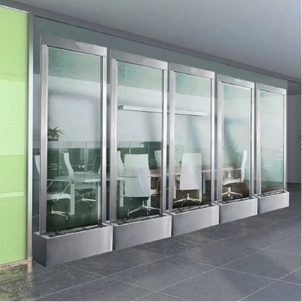 
room divider home indoor waterfall outdoor glass wall wall waterfalls 