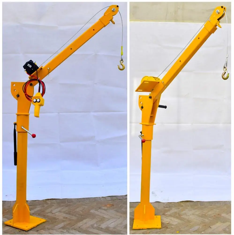 Light household small crane machine items heavy weight 1 ton telescopic adjustable wire electric hoist