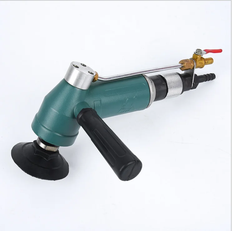 New 11,000RPM Left Handle Wet Air Polisher with Side Air Vent Water Jet for Stone Finishing for Concrete Curb