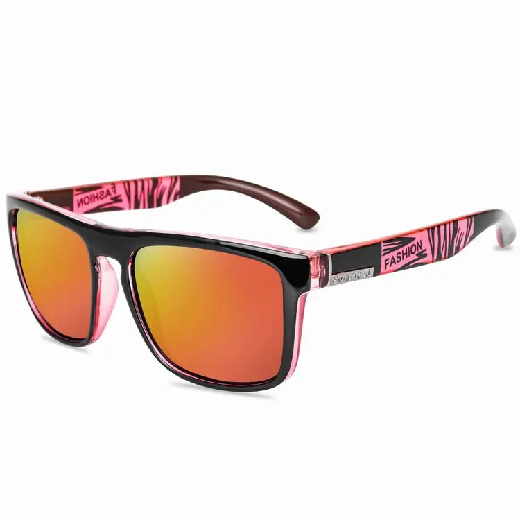 P21 PLUS  fashion outdoor men sports uv400 driving fishing glasses  polarized lens PC square frame coating mirror  sunglasses