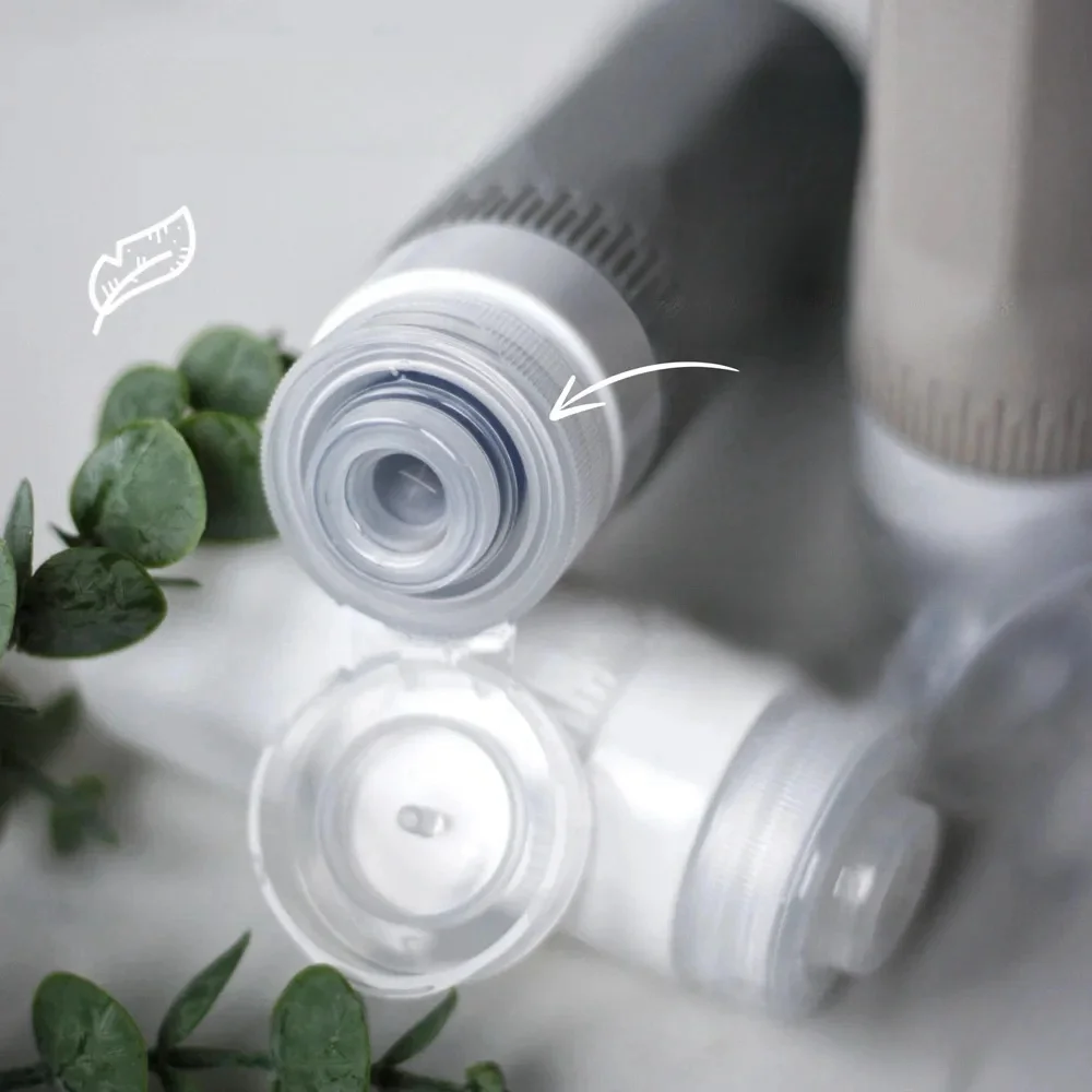 High Quality 60ml/90ml Reusable Travel Silicone Bottle Set Portable Container for Shower Gel/Shampoo/Rinse