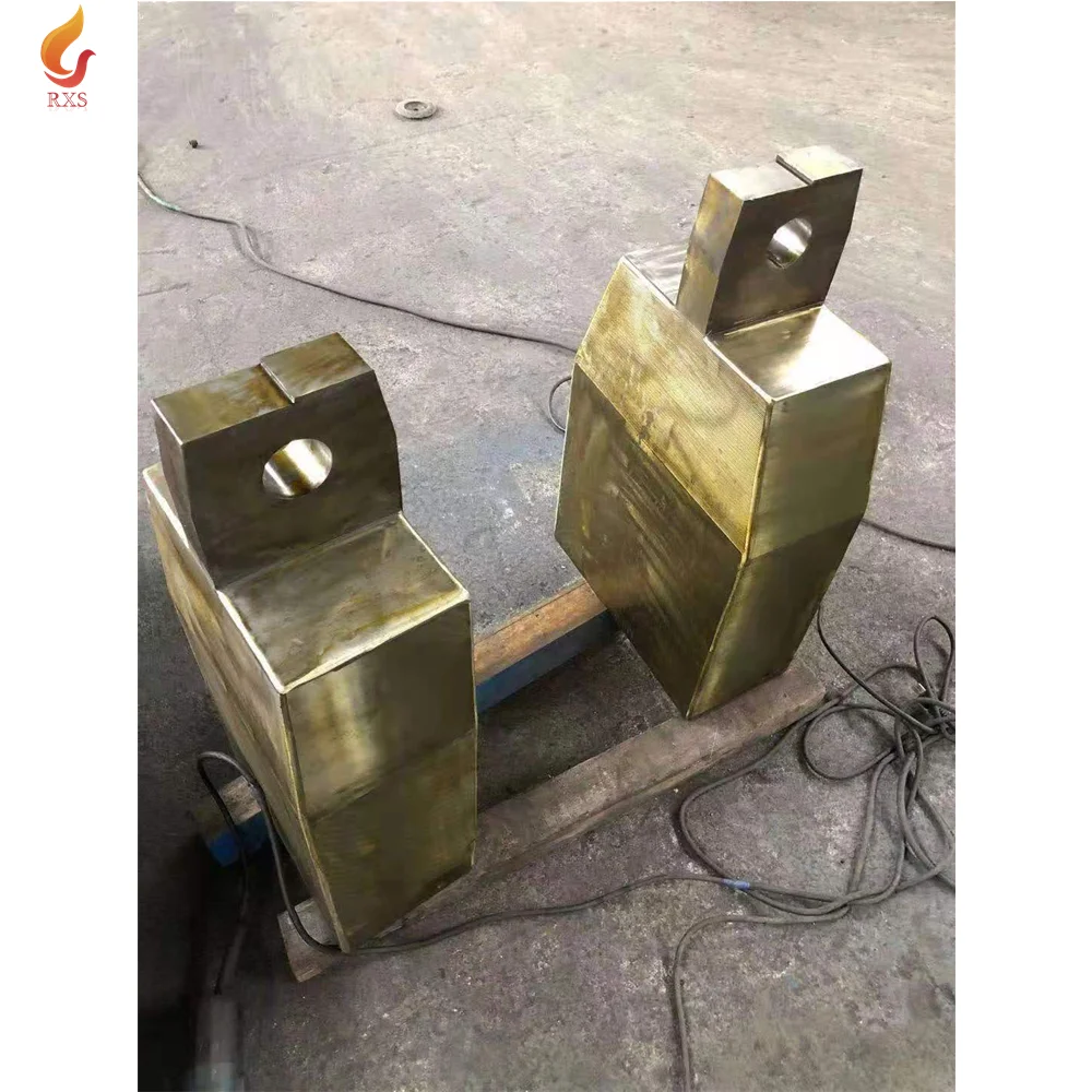 Производитель RXS, индивидуальные запасные части для непрерывного литья, медные литейные трубки, кристаллический корпус, детали CCM