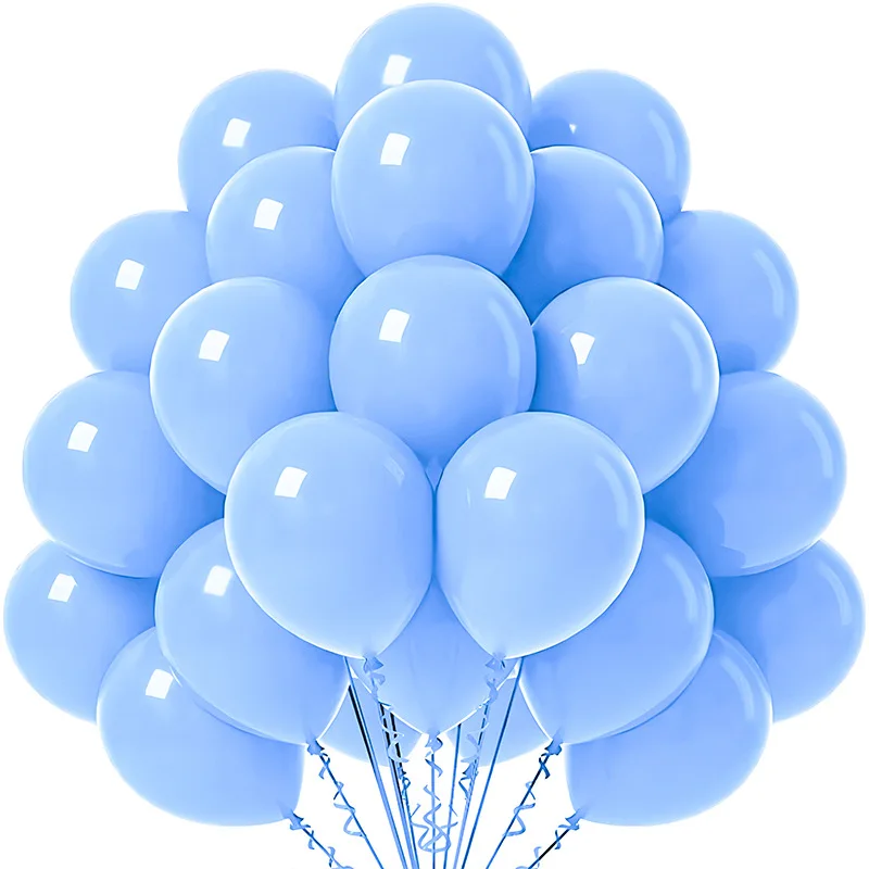 12 Inch Macaron Latex Balloons with 100 Birthday and Party Decorations