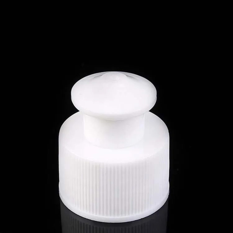 
Plastic bottle covers manufacturer 28 / 410 hand pull cap mushroom head pull type cap stretch type lid 