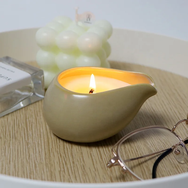 Hot Sale Ceramic Jars Scented Home Decoration Low Temperature Sensual Use Massage Oil Candles