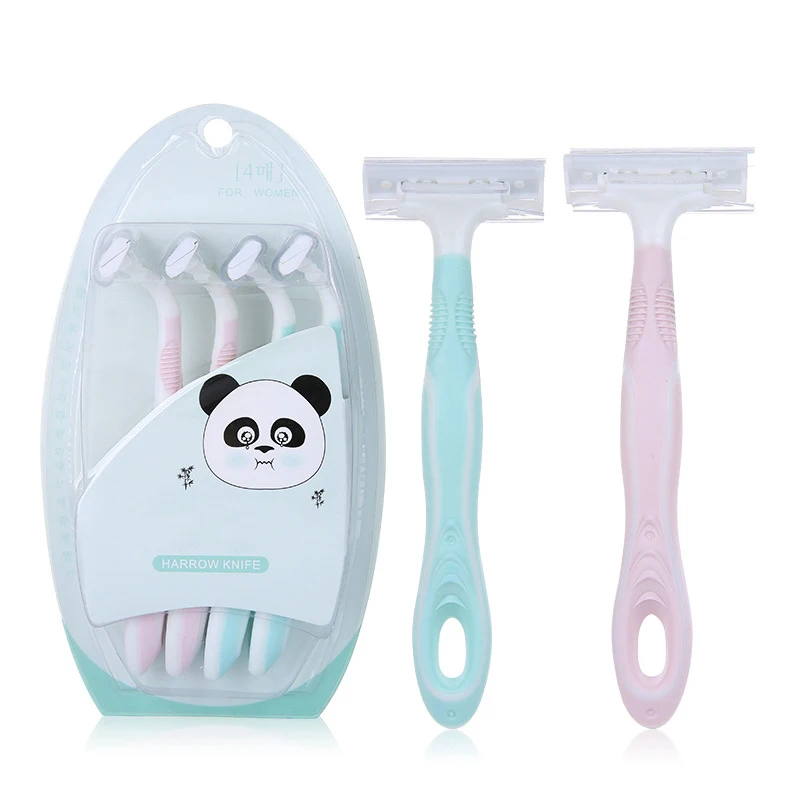 
Body razor fashion T rake knife 3 layers of blades 4 mounted sharp protective razor tools Body shaver body shaver 