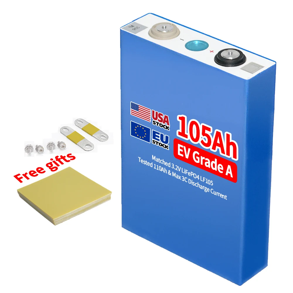 Docan power 3.2v 280AH 105AH 100AH 230AH LF105K LiFePO4 Prismatic Battery Cell For Solar System