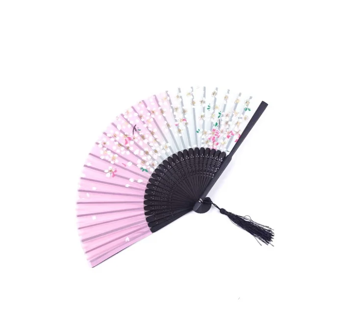 Promotion Gift Bamboo Fans Designs Fashion High Quality Personalized Print Paper Hand Fans