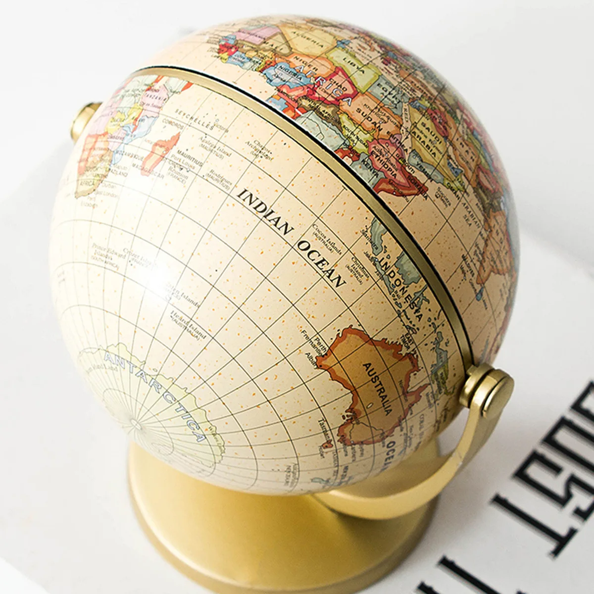 
Arts and crafts small teaching art globe English version plastic craft teaching table decoration globe 