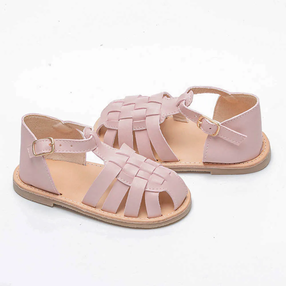 Летние детские кожаные тапочки, обувь из натуральной кожи, сандалии для девочек, женская обувь и сандалии