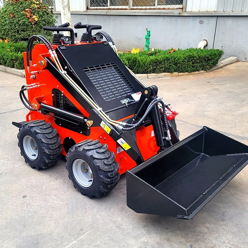 Высокоэффективный мини-погрузчик с колесами 23hp гидравлический небольшой погрузчик поворотом EPA EURO V CE