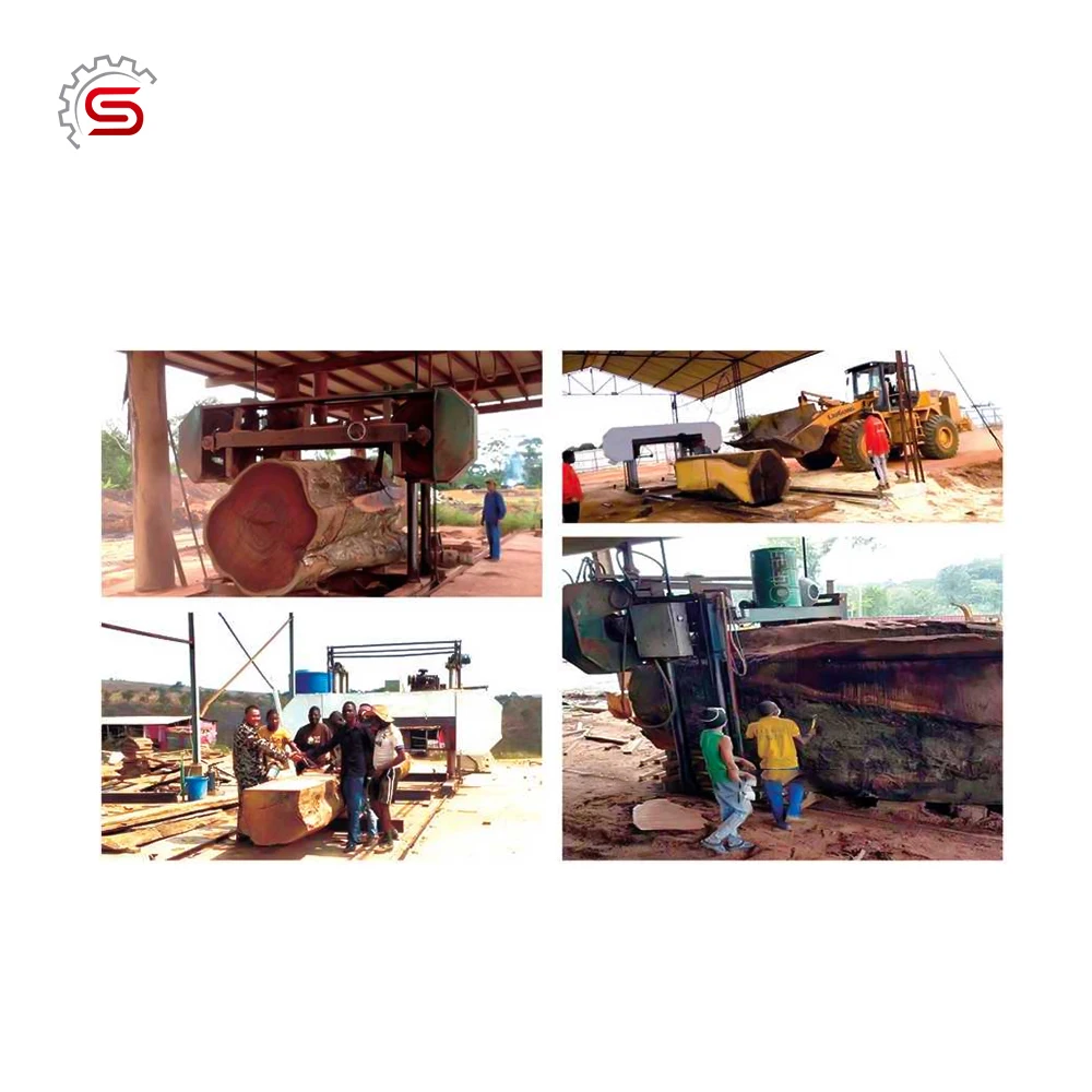 large horizontal diesel bandsaw mills portable wood cutting band saw sawmill