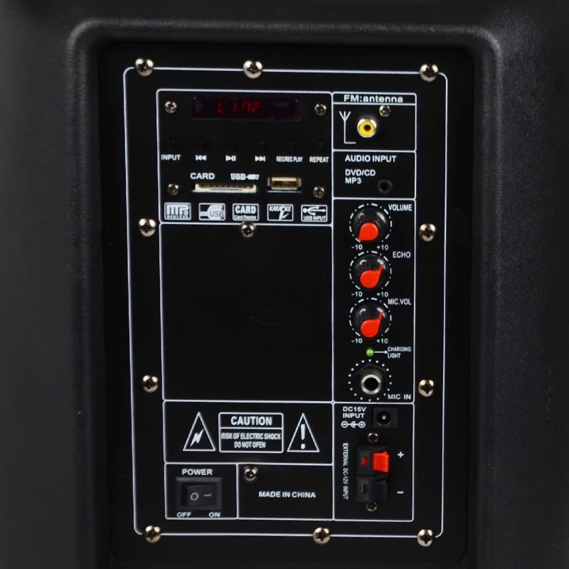 wholesale factory price outdoor rechargeable trolley speaker karaoke portable speaker Q2