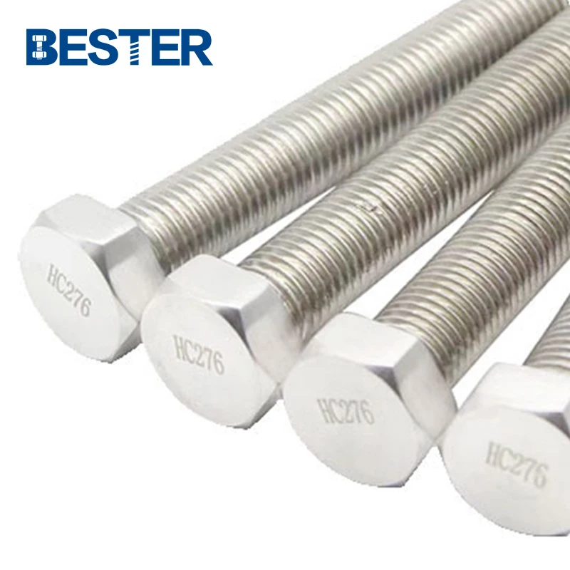 china manufacturers DIN933 DIN934 N10276 2.4819  hastelloy c276 hex bolt and nut