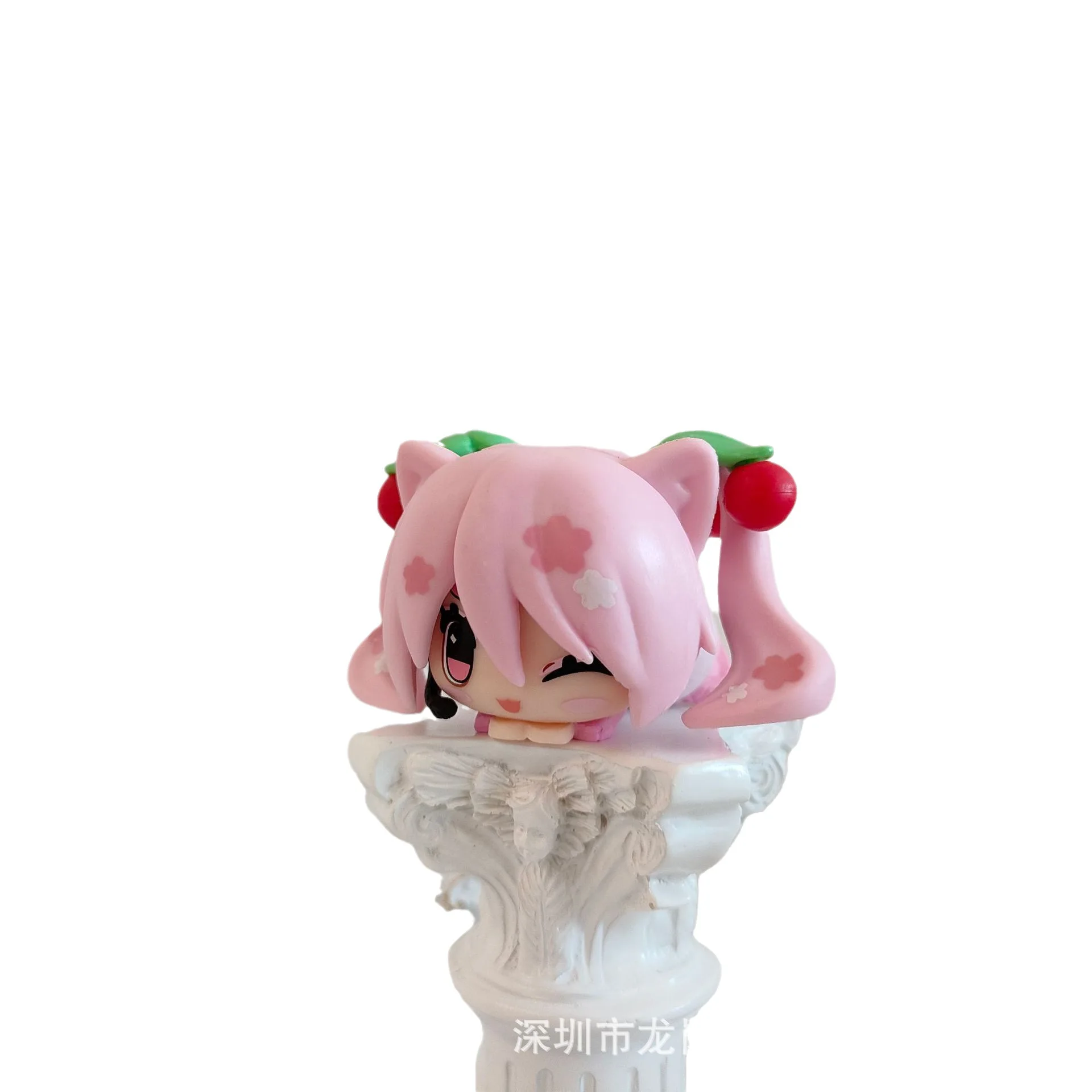 Anime 6 PCS/1Set Mini Virtual Singer Figure Kawaii Girl Doll PVC Collectible Model Toy Gift