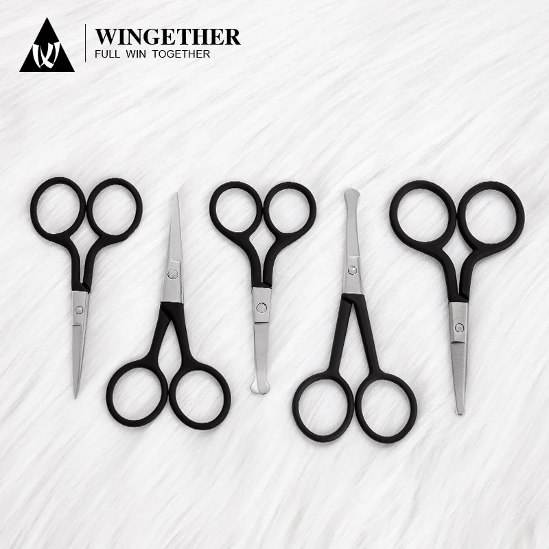 Wingether Amazon, оптовая продажа, все нержавеющие ножницы, прямые ножницы с пластиковой ручкой, ножницы