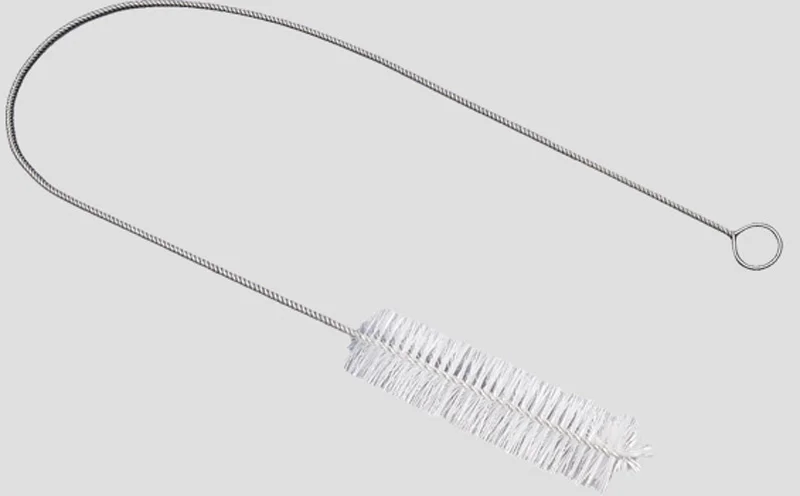 Soft nylon spiral brush for conveyor belt cleaning