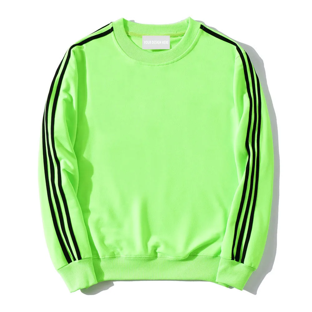 Новый дизайн модная повседневная толстовка с принтом и вышивкой логотипа круглым вырезом черная красная полоса длинным рукавом для мужчин