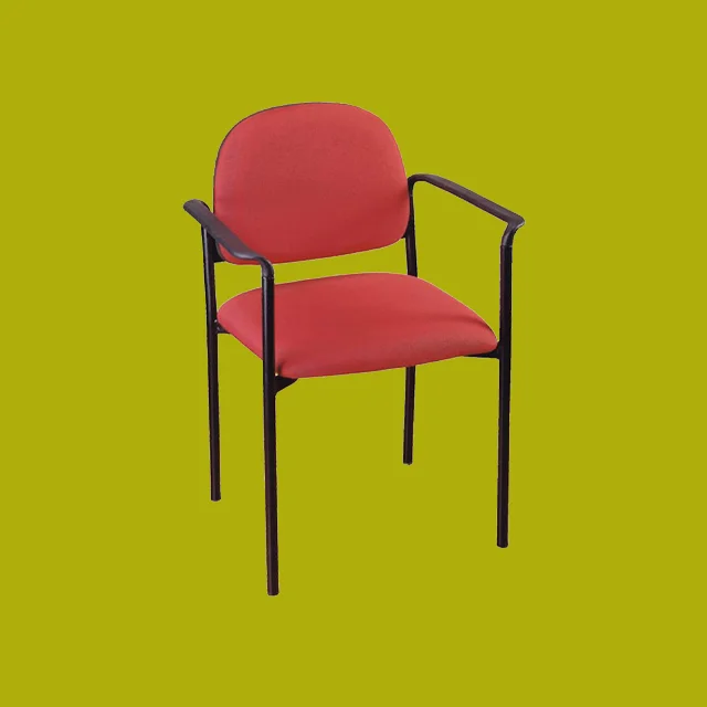 Упрощенный стул отдыха офисное кресло с подлокотниками для посетителей JYX-WC-04FR