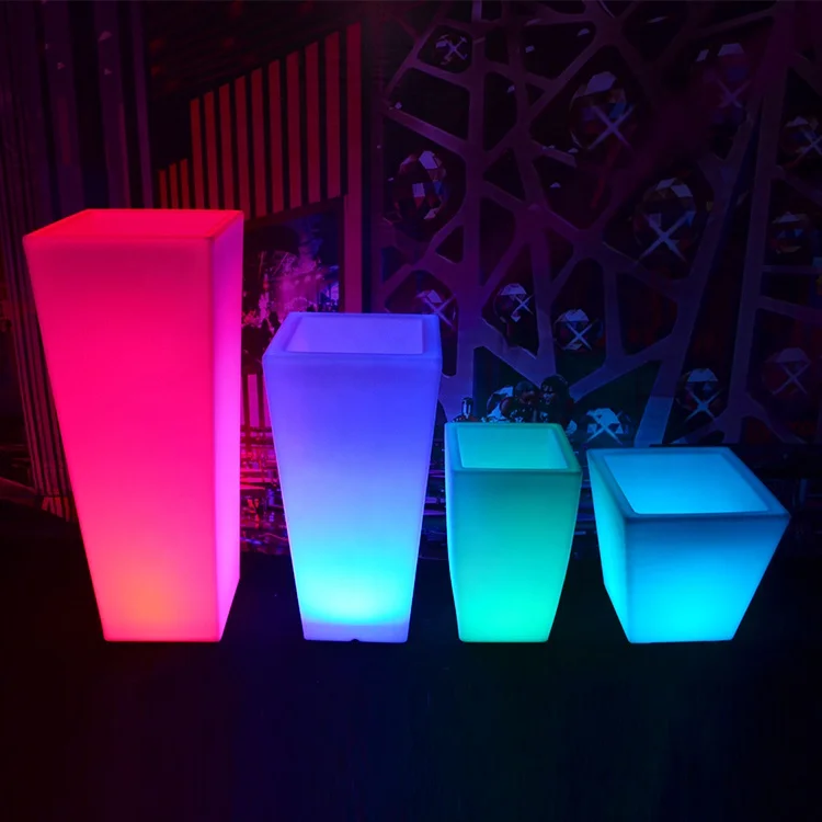 RGB Outdoor Luminous Garden Light Pots led furniture