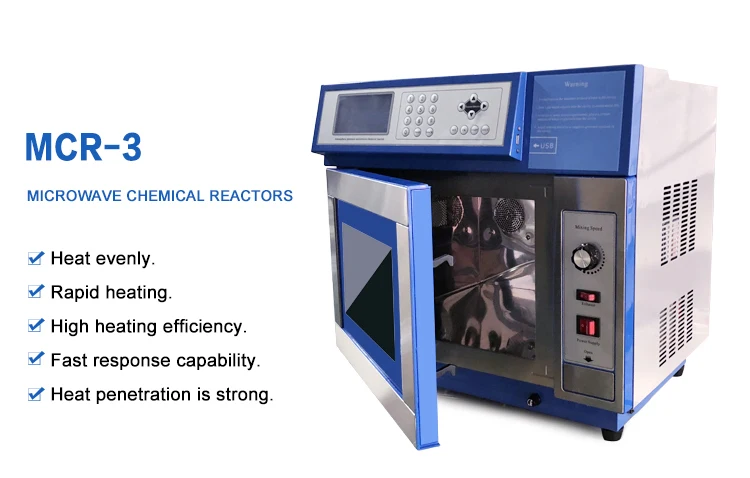 Factory Outlet Woming Laboratory Pyrolysis Synthesis Reactor MCR-3 Microwave Chemical Reactor