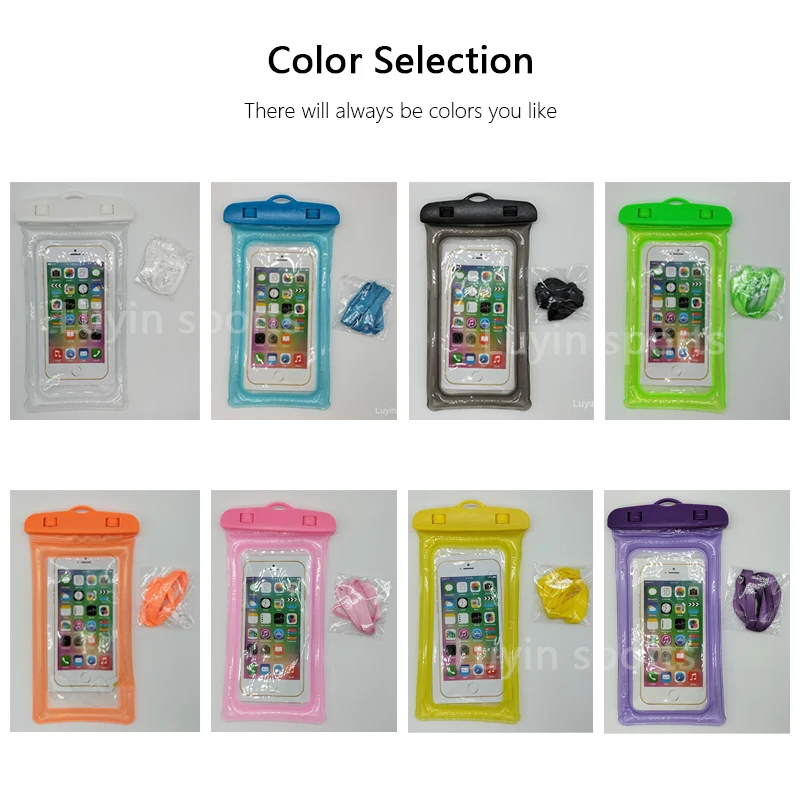 Wholesale Floating Waterproof Bag pvc Mobile Phone Cases Clear Pouch