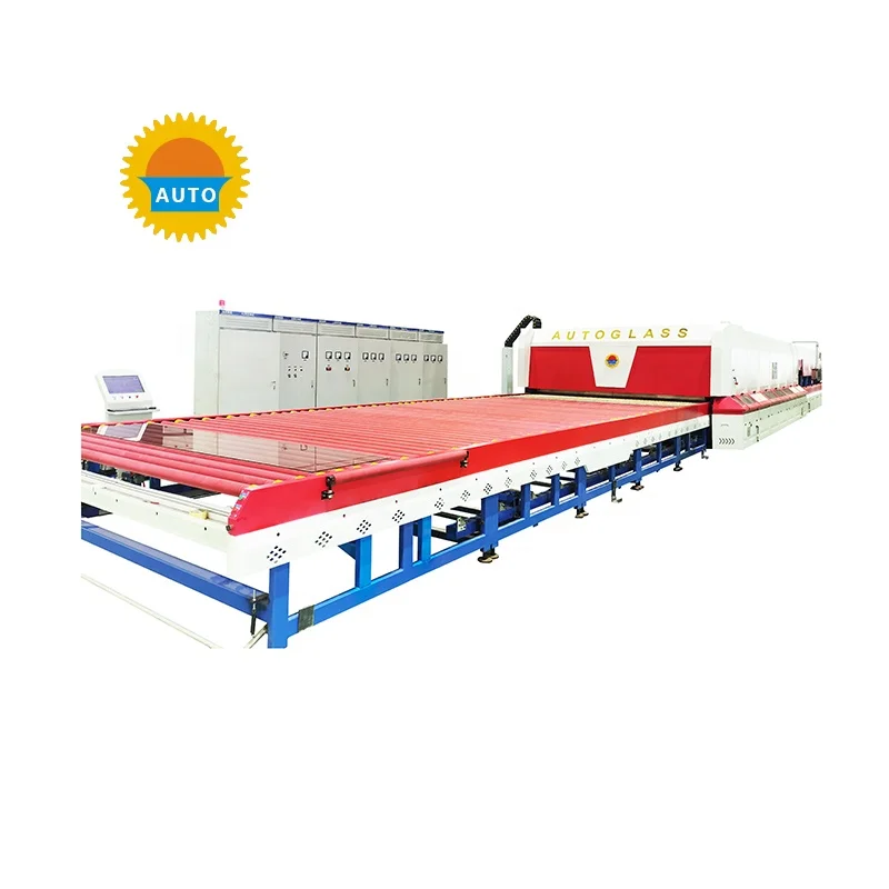 Curtain wall glass tempered production line force convection heating flat tempered glass furnace machine