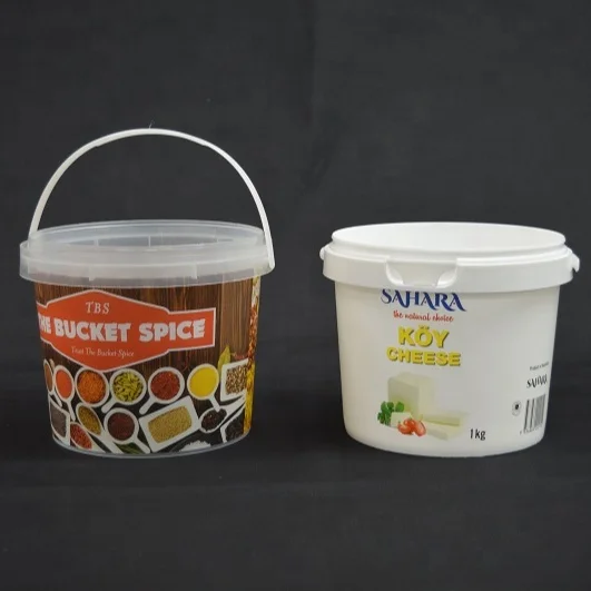 
2.3L Plastic Round Shape Bucket With Lids for Dairy 