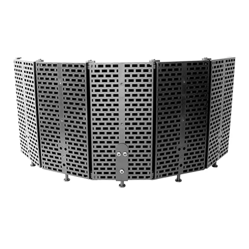 In stock 5 doors plastic reflection filters recording studio for microphone