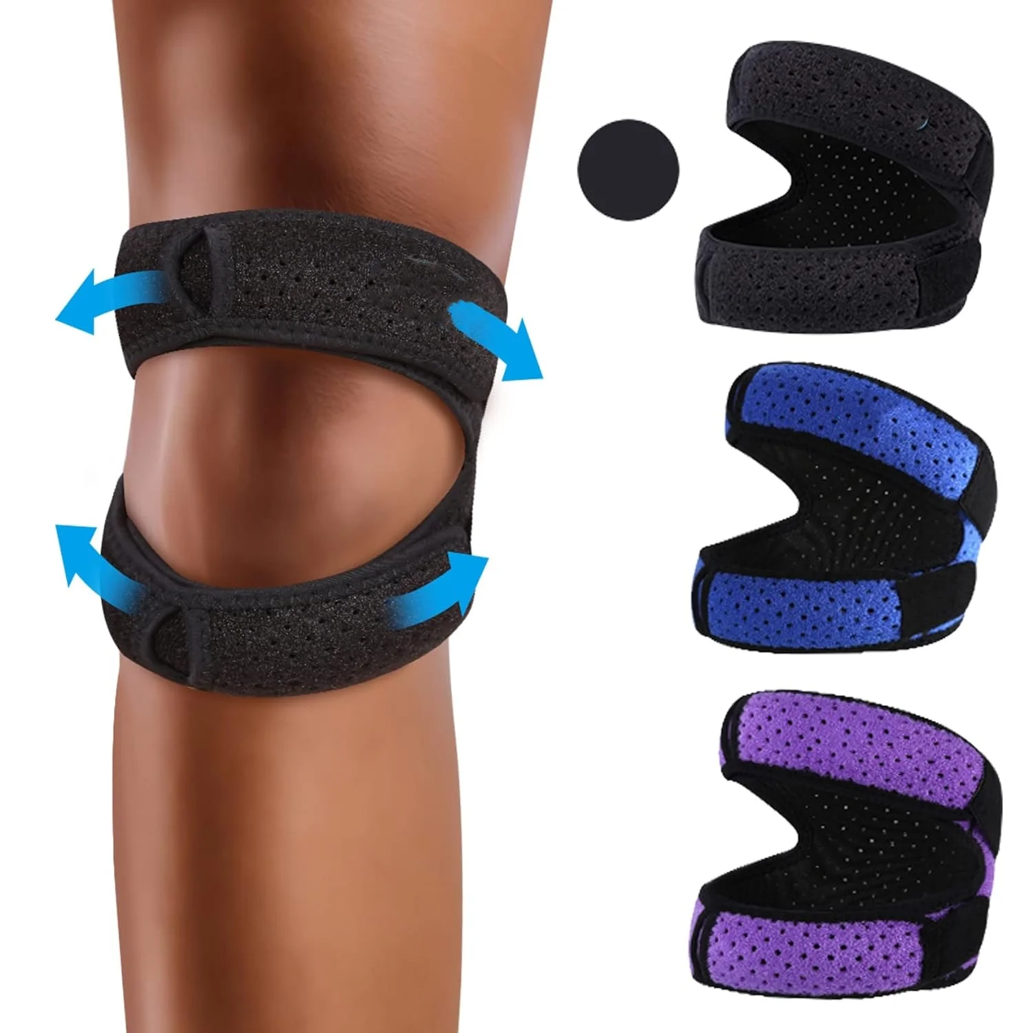Patella Tendon Knee Strap with Gel Pad  Knee Strap Brace for Pain Relief  Patella Stabilizer