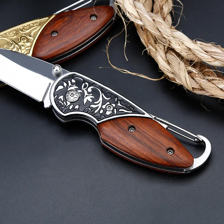 Laser Browning Utility EDC Knife Folding Blade Pocket Survival Mini Tool Highend Knives