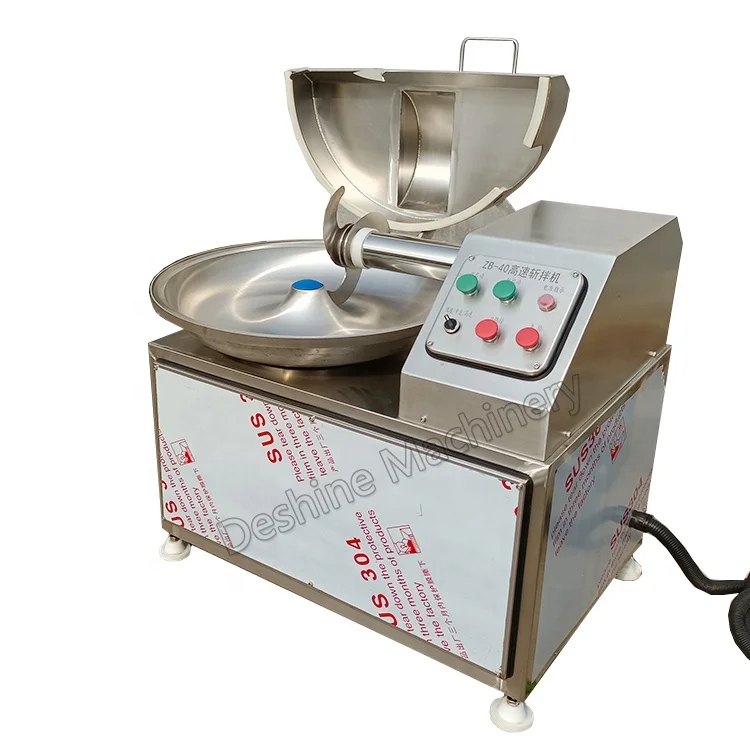 Meat Mixer emulsifier Automatic emulsify bowl cutter chopper meat cutting machine