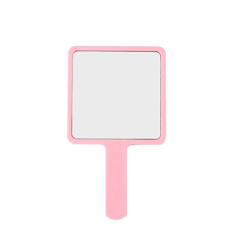 Custom Logo Compact Mirror Travel Small Plastic Handheld Espejo Private Label Cosmetic Vanity Hand Makeup Mirro