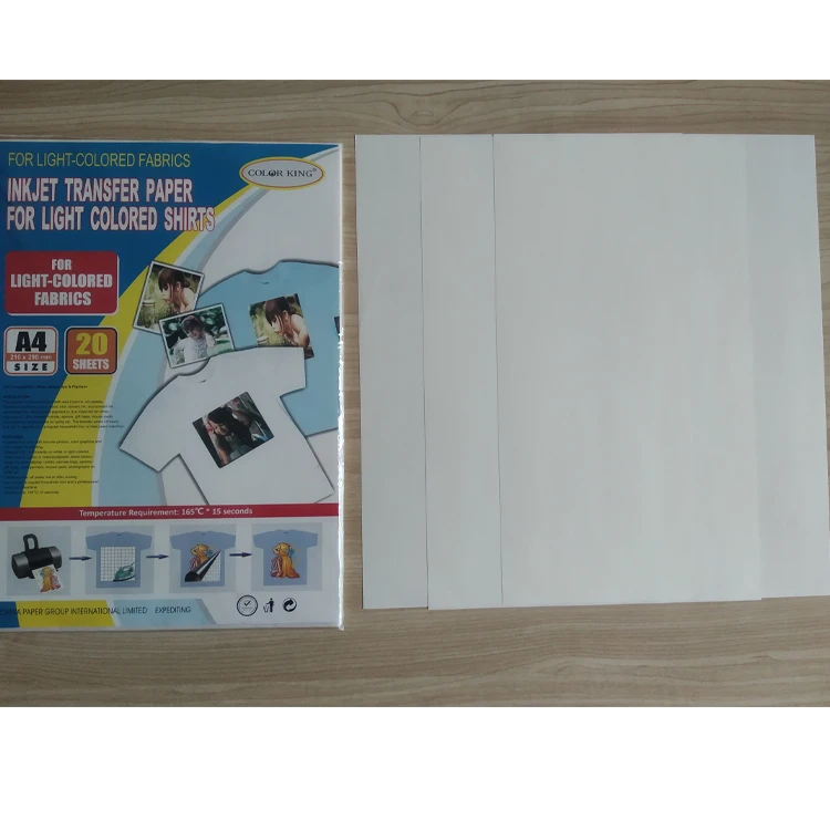 Wholesale A4/A3 inkjet heat transfer paper Dark and Light T-shirt Heat Press Transfer Inkjet Printing Paper