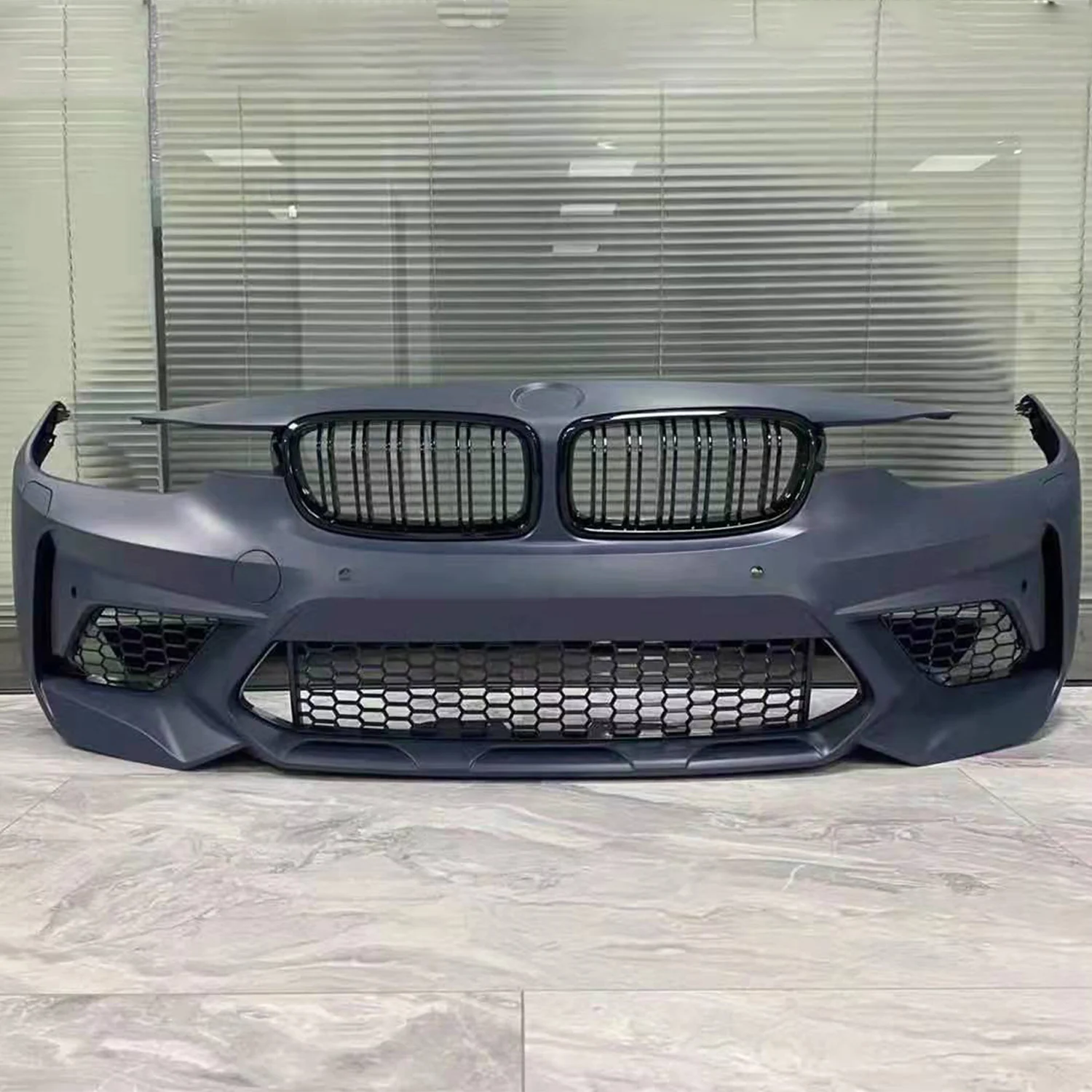 Car body kits auto spare parts pp bumpers complete for BMW 3 series F30 upgrade to M3C model with front bumper grilles