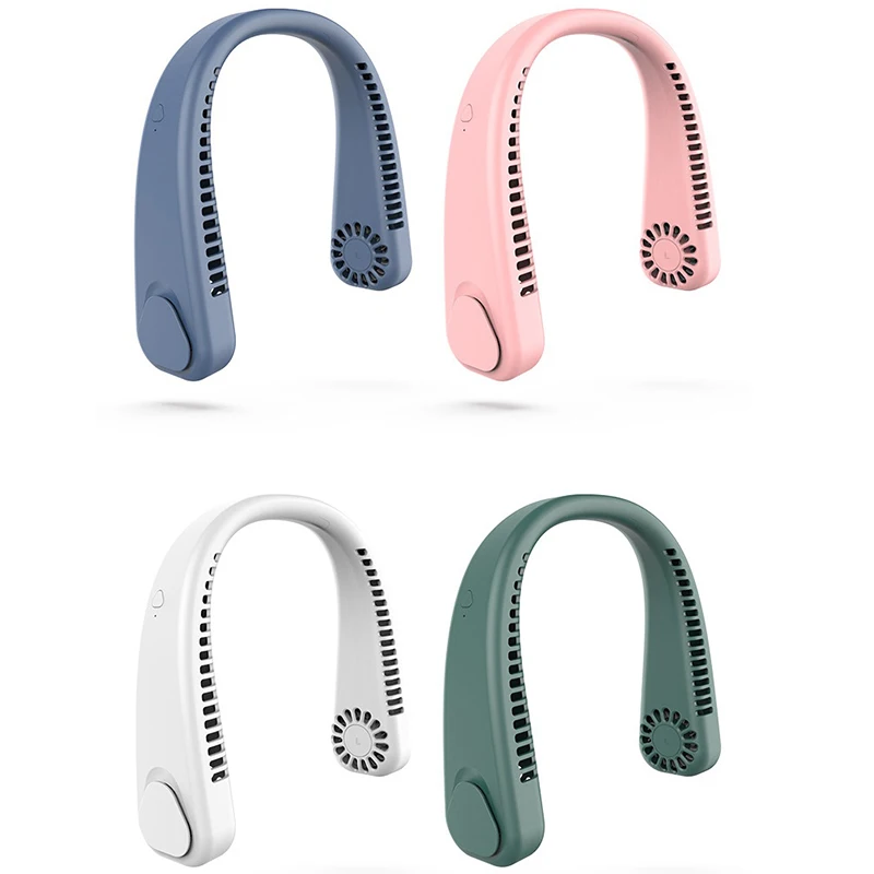Hot Sales Portable Headphone Design Mini Neck Fan 3 Speeds Hands Free Bladeless Fan