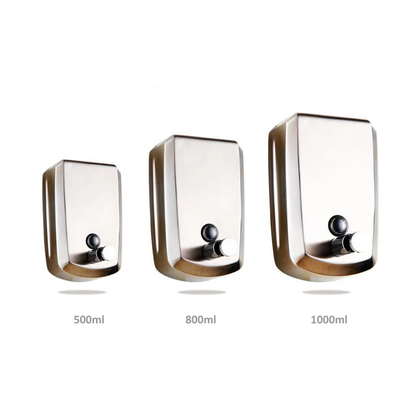 500ml China Manufacturer Wall Mounted Stainless Steel Liquid Hand Wash Manual Soap Dispenser
