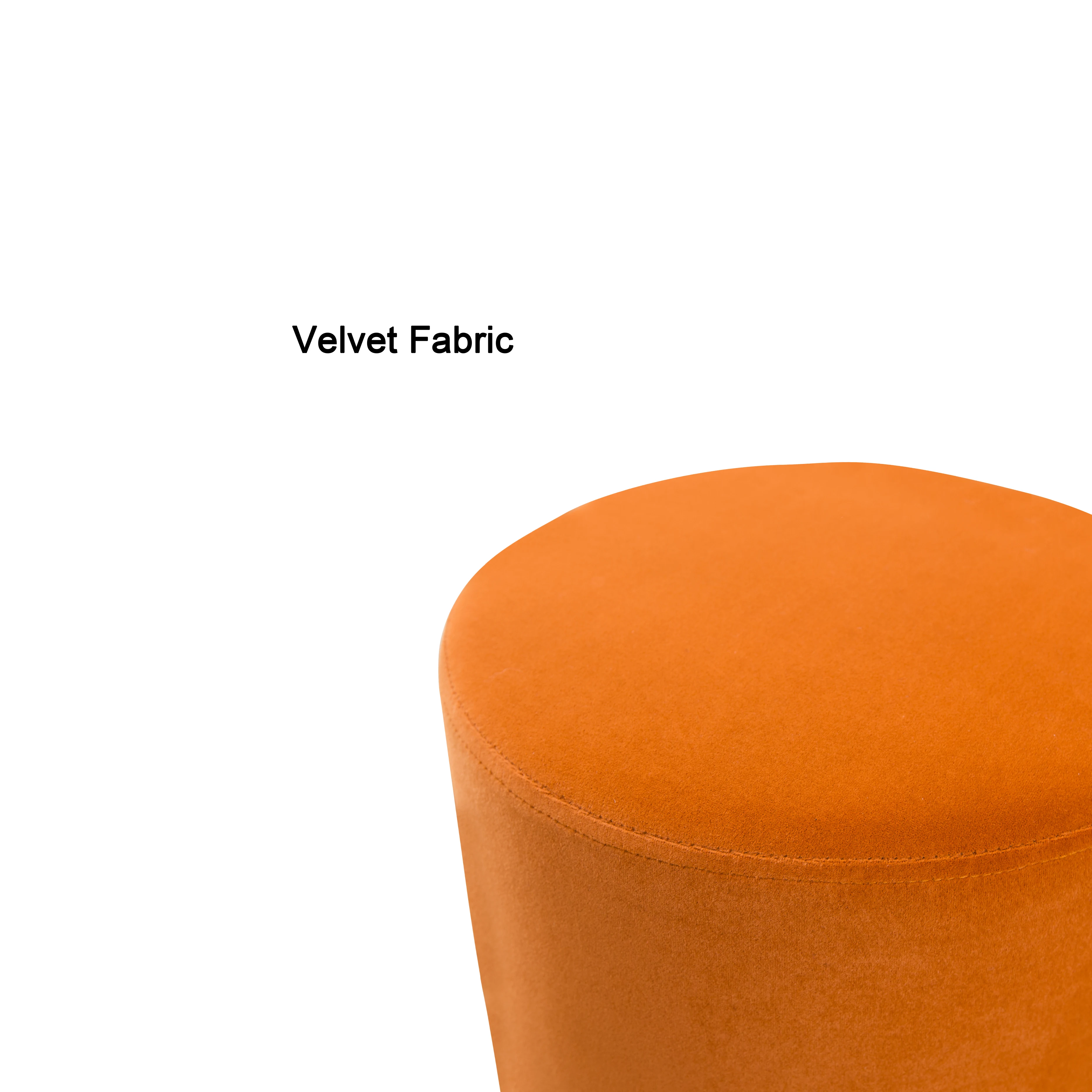 wholesale round footstool Makeup stools gold velvet ottoman stool