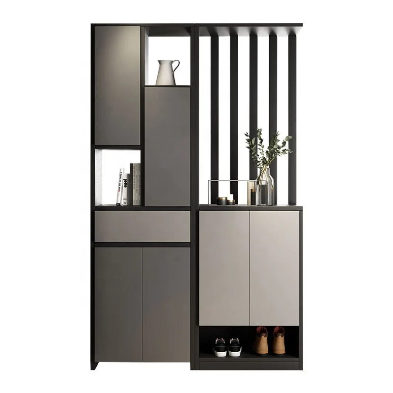 Modern simple living room hall cabinet large storage space partition side cabinet