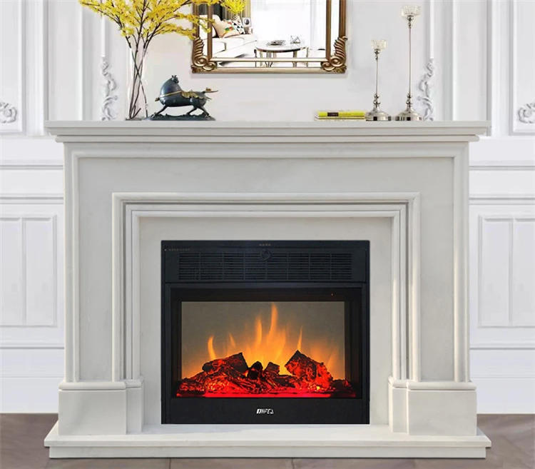 mini marble fireplace