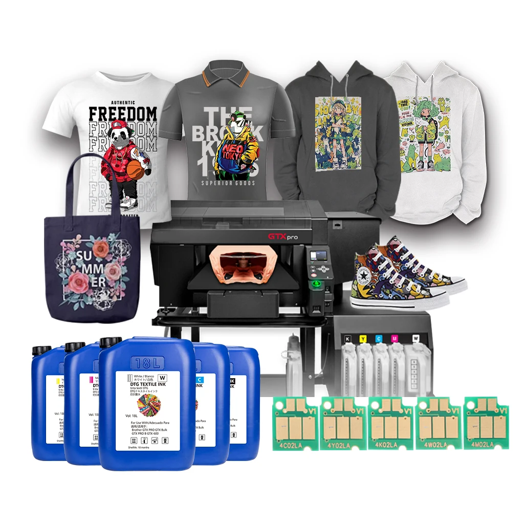 Xcellent Digital textile ink 18L gtx Digital dtg ink Bottle for Brother GTX-422 GTX-423 GTX-425 GTX-600 GTXPRO printer