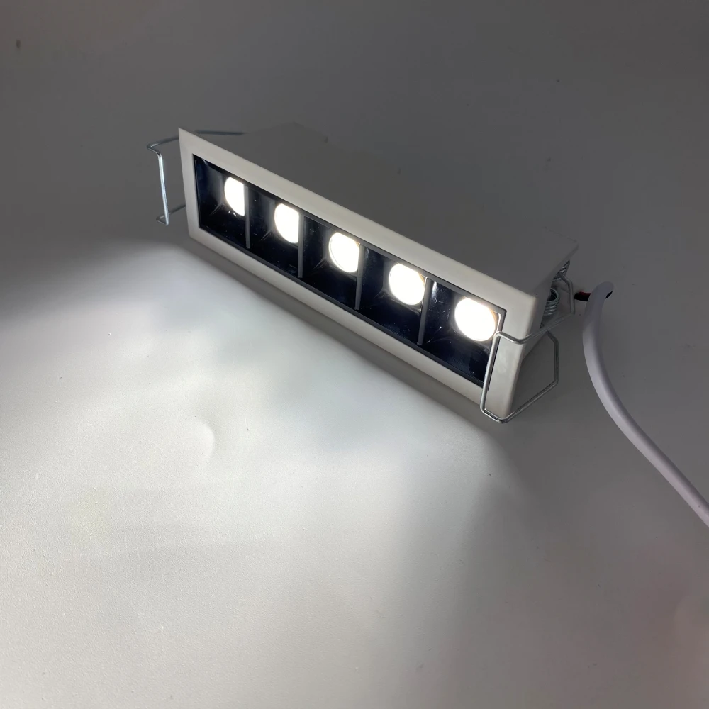 Linear LED recessed square downlight Linear laser blade Down Light 3030 1*2w 2*2w 3*2w 4*2W 5*2W 9*2W 10*2W 15*2W