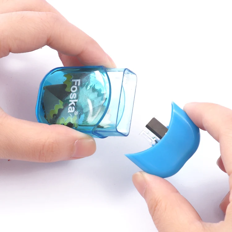 Пластиковый куб 3 разноцветные Точилки с большим ящиком для хранения школы дома офиса или художественной студии