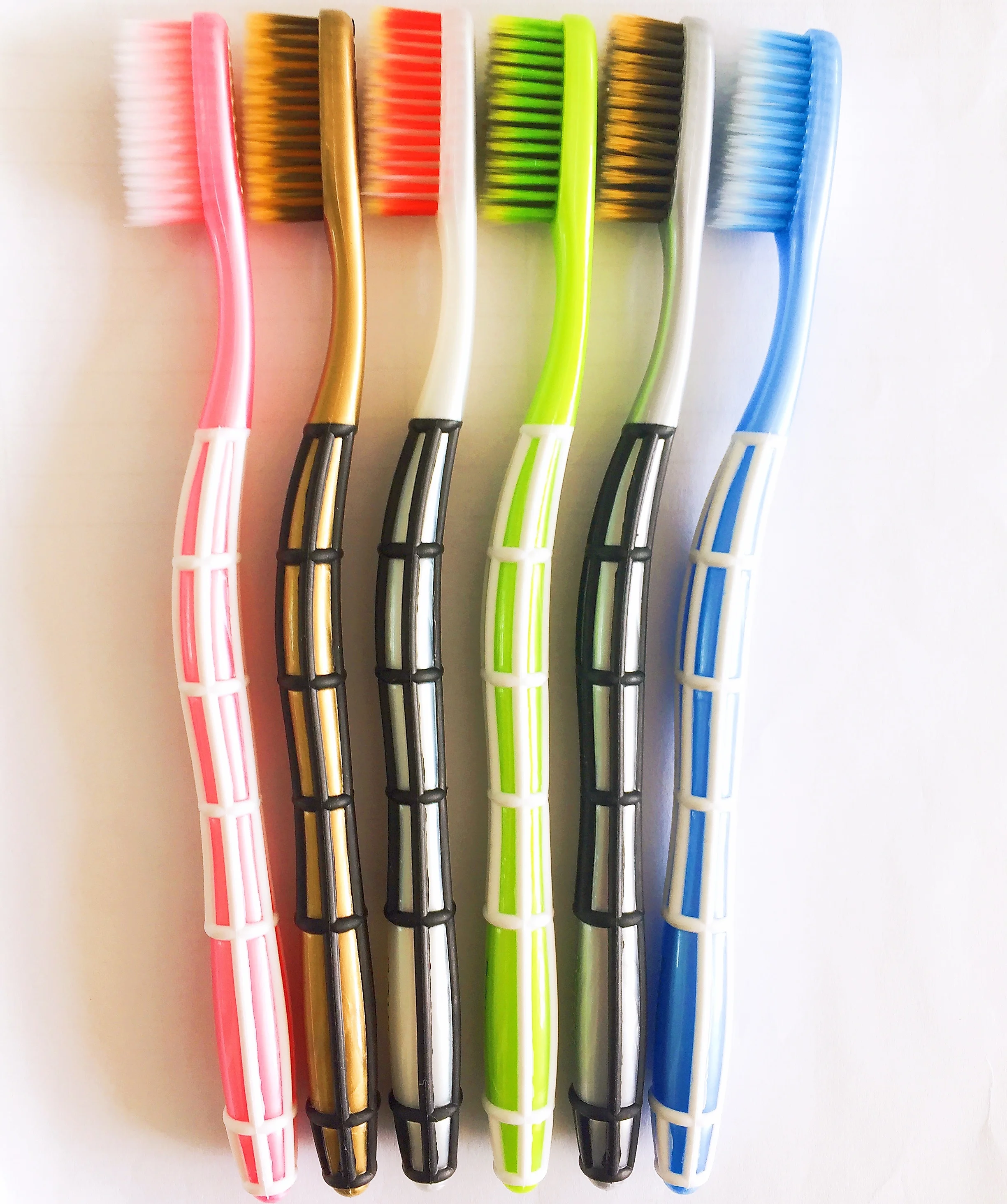 
Home Use High Quality Bamboo Charcoal Bristle Toothbrush, Bamboo Carbon Toothbrush for Adults and Kids 