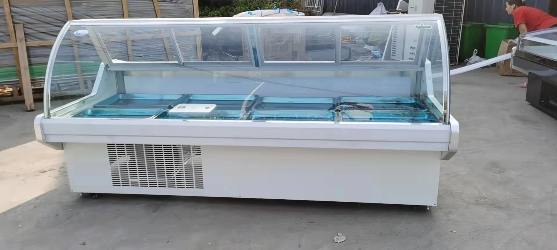 Oem коммерческий холодильник для супермаркета мясная морозильная камера охладитель мяса рыбы оборудование по заводской цене
