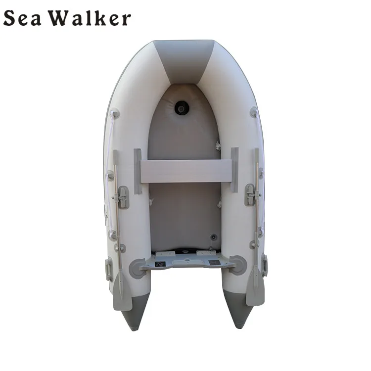 Seawalker CE 4 M Inflatable Fishing Boat  PVC Material Raft With Aluminium Floor Rubber Boat Rowing Boat For Summer Sport