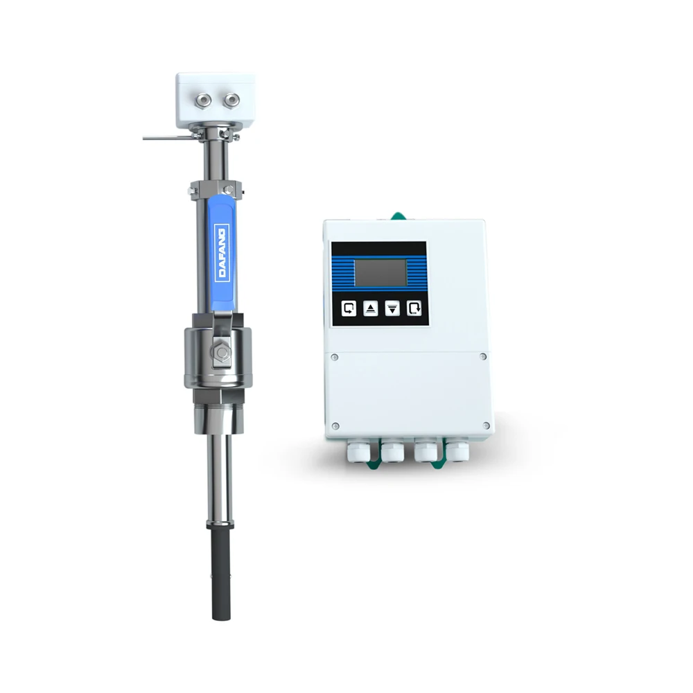 PN16 4-20 mA Remote Insert Type Digital Water Flowmeters Liquid Flujometro Sewage Insertion Electromagnetic Flow meter