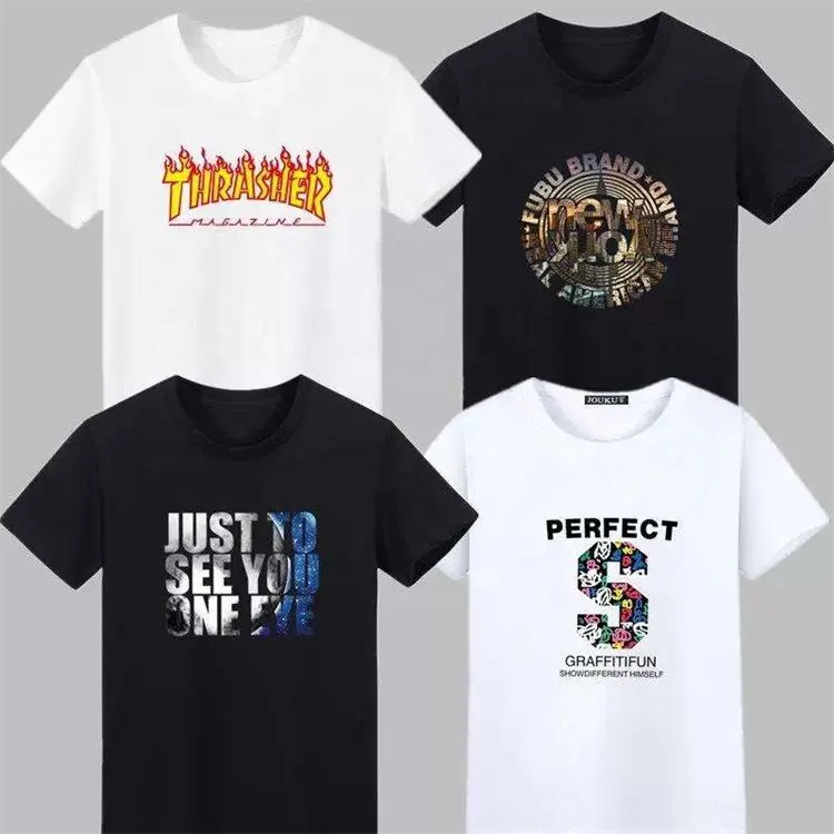 Прямая продажа с фабрики, футболка с коротким длинным рукавом и круглым вырезом, мужская и женская футболка большого роста, белая футболка с принтом