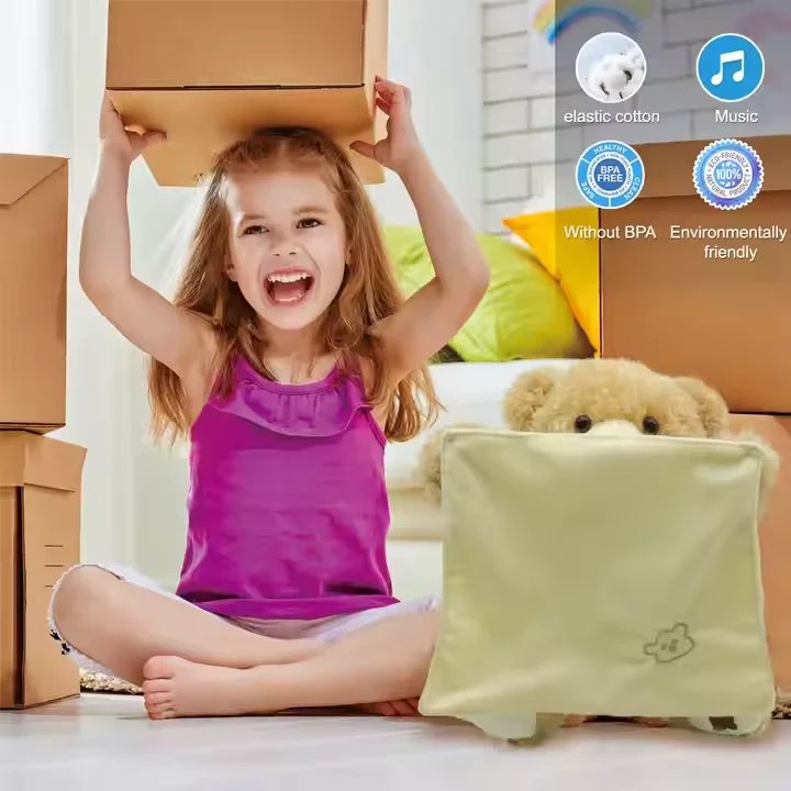 Direct Factory Talking Interactive Soft Stuffed Animal Toy Peekaboo Bear Plush Toys Animal