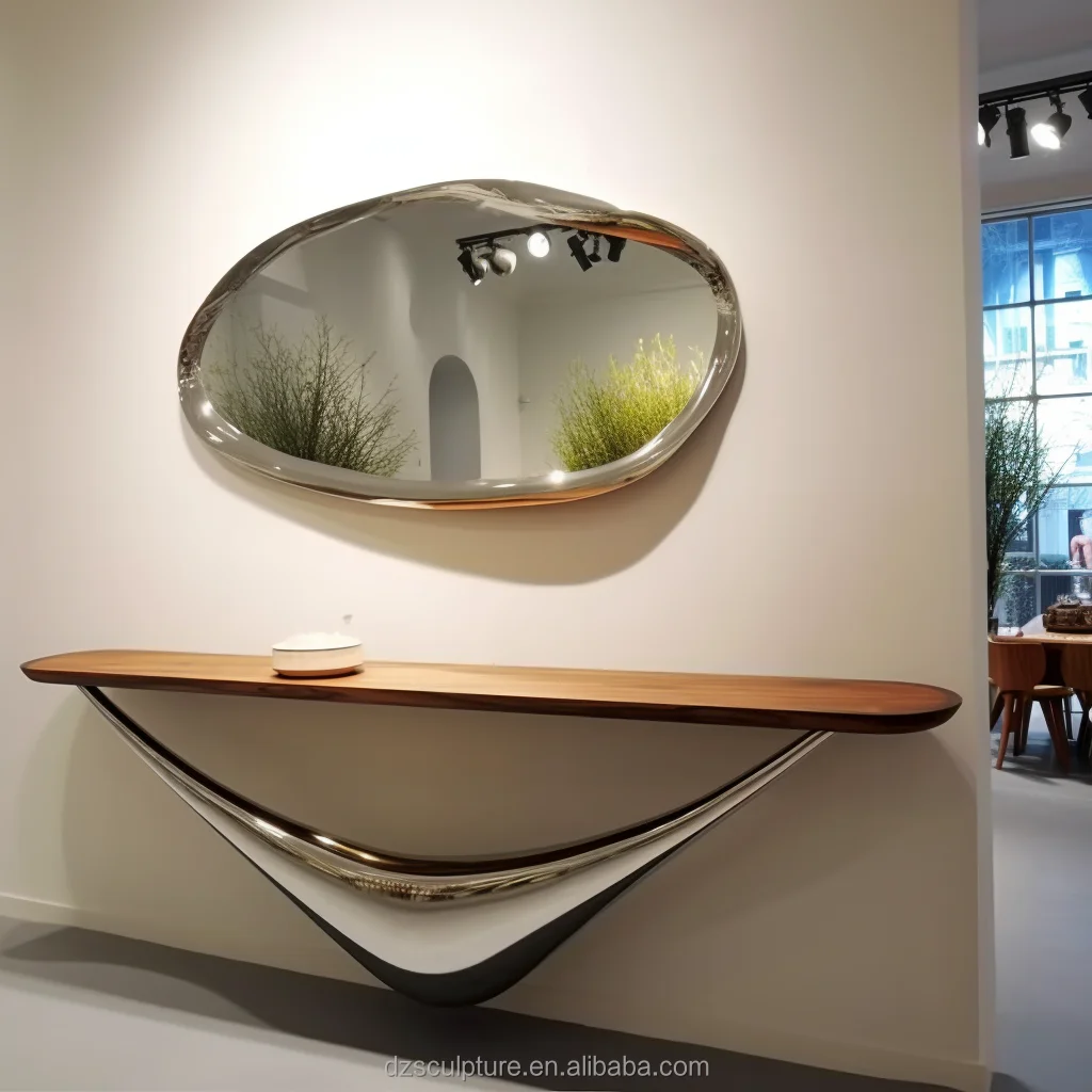 New Modern Italian Luxury Design Living Room Furniture Art Stainless Steel Metal Coffee Table